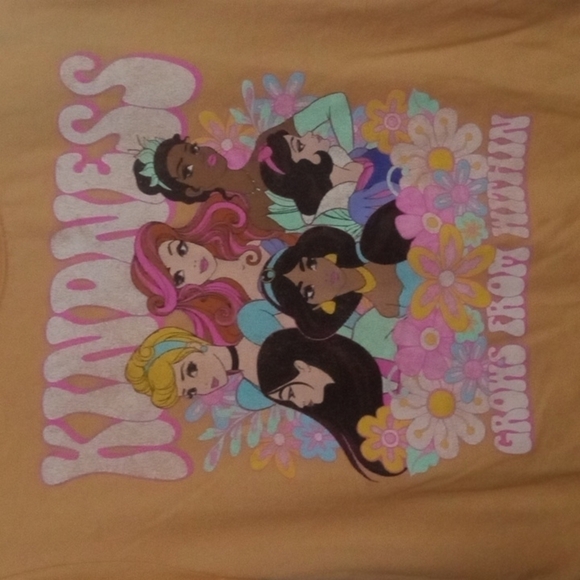 Disney Princess TShirt XS Gold  NWT - Picture 2 of 7